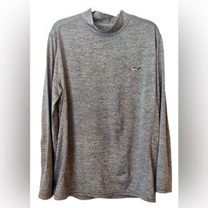 Greg Norman Collection Heather Gray Long Sleeve Mock